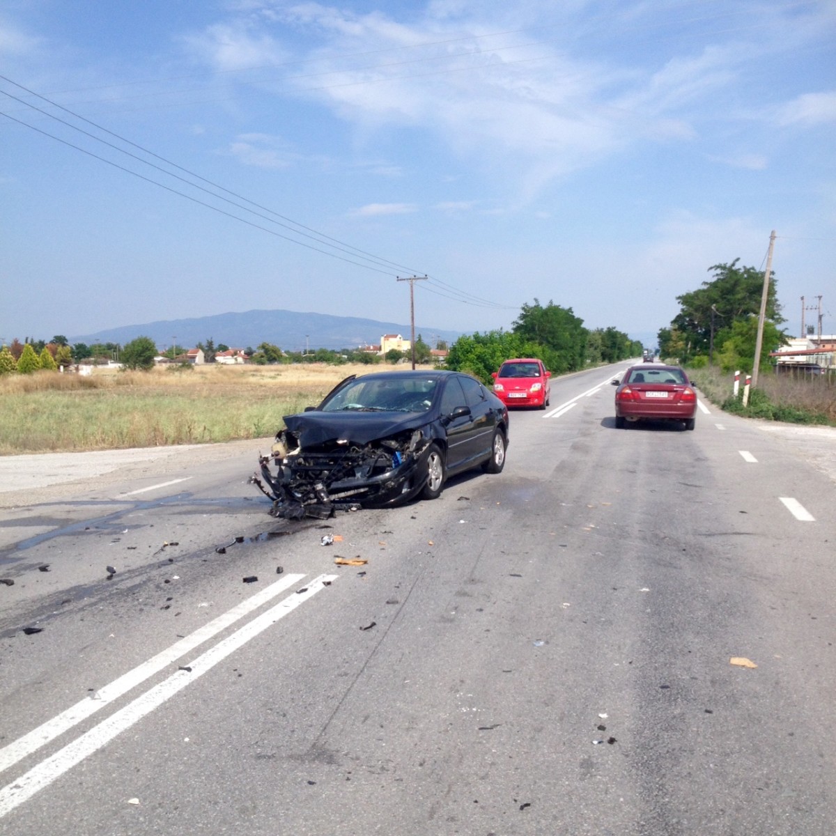 τροχαιο ΠΕΟ Λαρισας Βολου