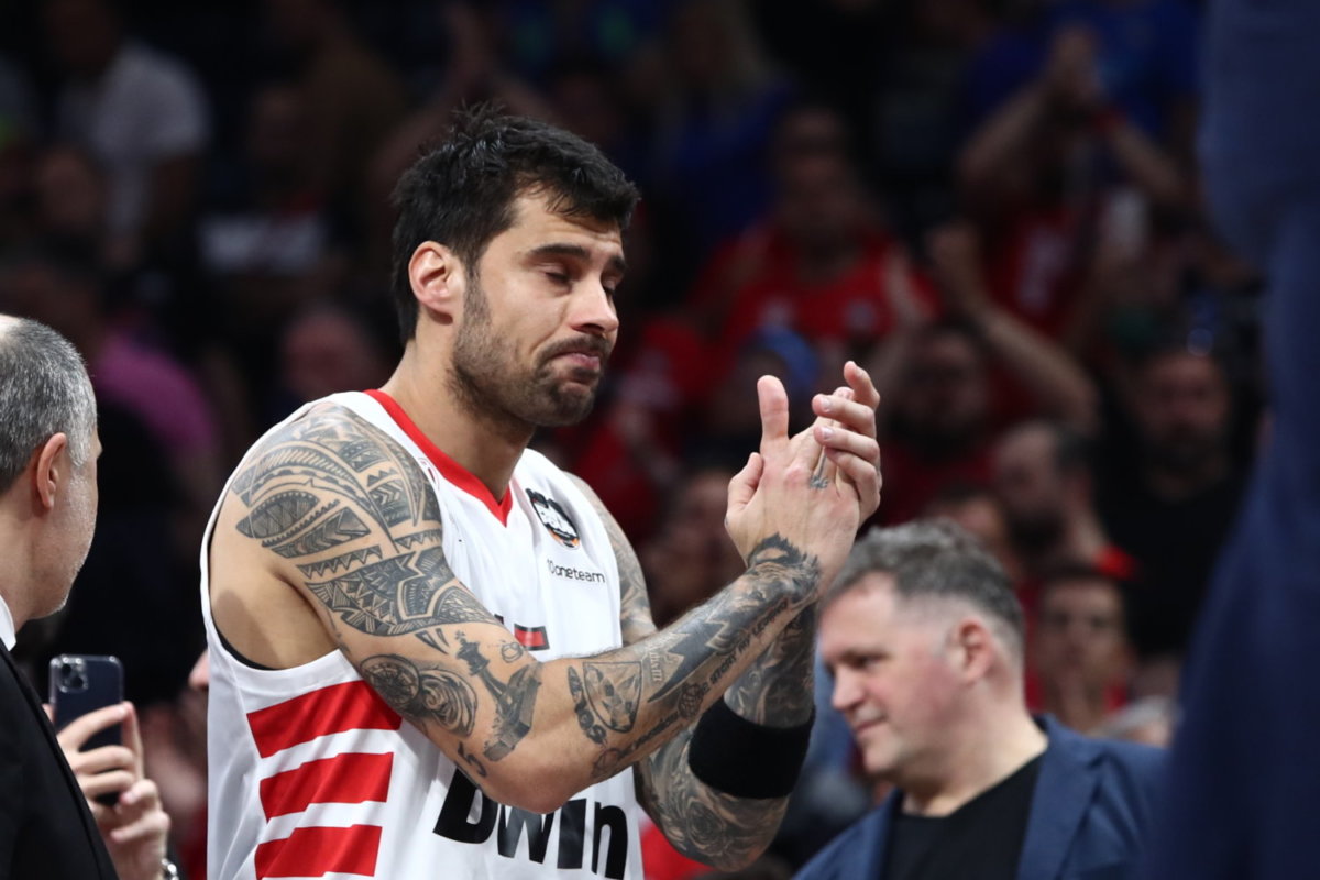 EUROLEAGUE 2021-2022 / ΒΕΛΙΓΡΑΔΙ / FINAL-4 / ΜΙΚΡΟΣ ΤΕΛΙΚΟΣ / ΟΣΦΠ - ΜΠΑΡΤΣΕΛΟΝΑ (ΓΙΩΡΓΟΣ ΜΑΤΘΑΙΟΣ / EUROKINISSI)