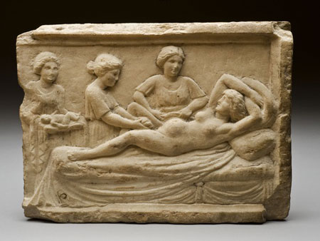 Ανάγλυφη παράσταση τοκετού