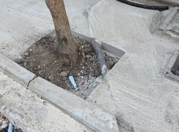 «Τεκνολότζια»… made in Larissa – Η συνύπαρξη του σωλήνα με το παρτέρι (φωτ.)