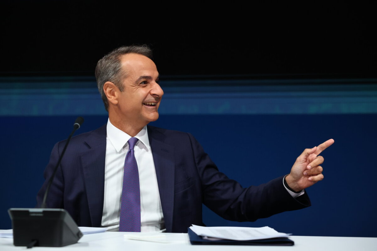 Συνέντευξη τύπου του Πρωθυπουργού Κυριάκου Μητσοτάκη στο Συνεδριακό Κέντρο "Ιωάννης Βελλίδης" Κυριακή 7 Σεπτεμβρίου 2025 (ΡΑΦΑΗΛ ΓΕΩΡΓΙΑΔΗΣ / EUROKINISSI)
