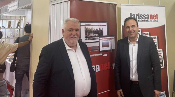 Στο περίπτερο της larissanet στην 89η ΔΕΘ o Δημήτρης Παπαστεργίου