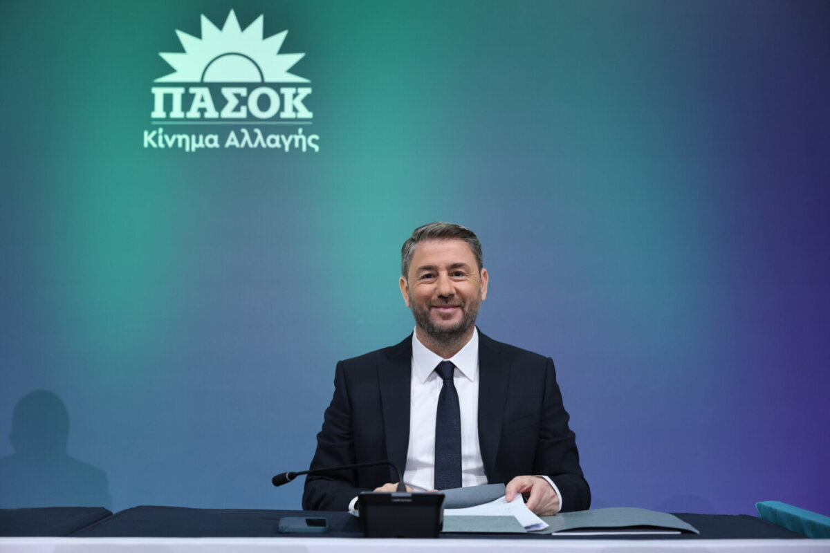 Συνέντευξη Τύπου, του Προέδρου του ΠΑΣΟΚ-Κινήματος Αλλαγής Νίκου Ανδρουλάκη στα πλαίσια της 89ης Διεθνούς Έκθεσης Θεσσαλονίκης, στο Συνεδριακό Κέντρο "Ιωάννης Βελλίδης", Κυριακή 14 Σεπτεμβρίου 2025.  
(ΡΑΦΑΗΛ ΓΕΩΡΓΙΑΔΗΣ/EUROKINISSI)