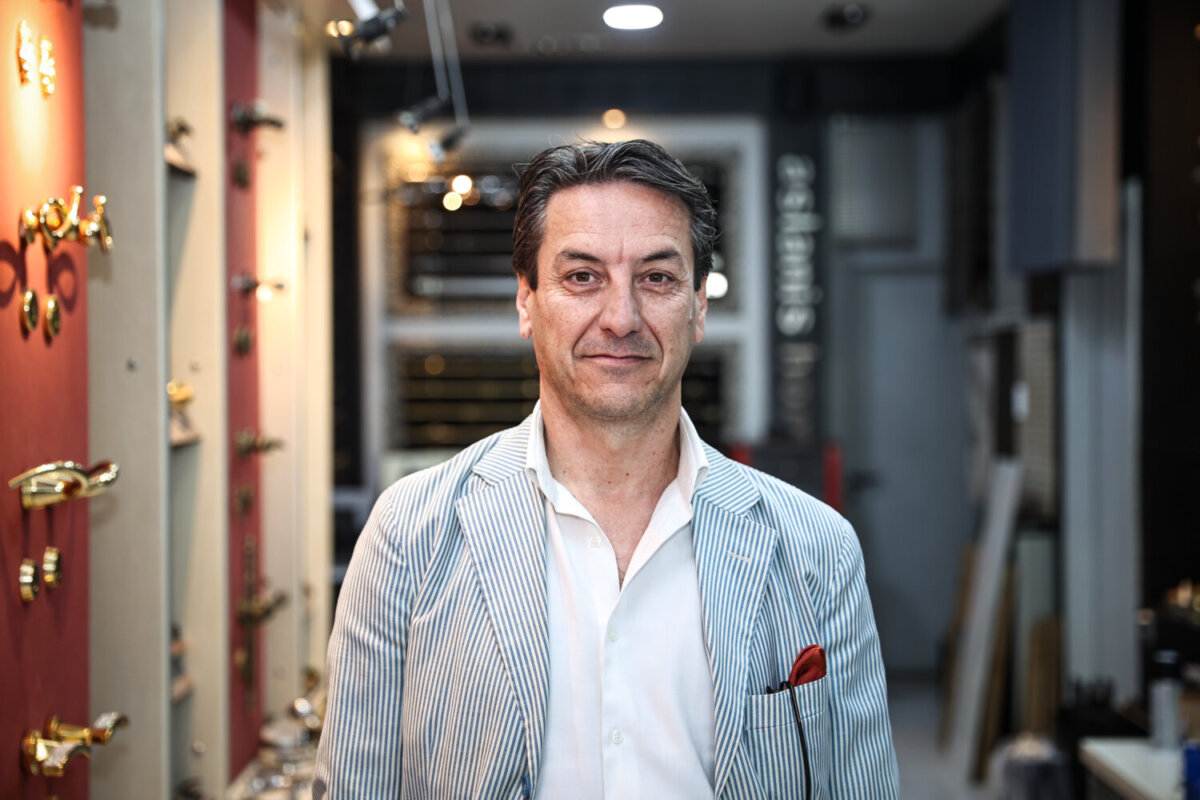 Ο πρόεδρος του Εμπορικού Συλλόγου Λάρισας, Χαράλαμπος Παπαδόπουλος