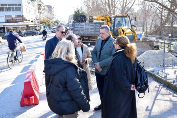 Αυτοψία Περιφερειάρχη Θεσσαλίας Δημήτρη Κουρέτα στα έργα των Τρικάλων