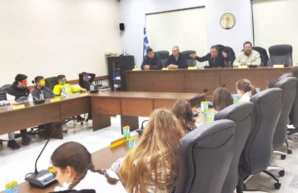 Στο Δημαρχείο του Κιλελέρ μαθητές και μαθήτριες του Δημοτικού Σχολείου Νίκαιας