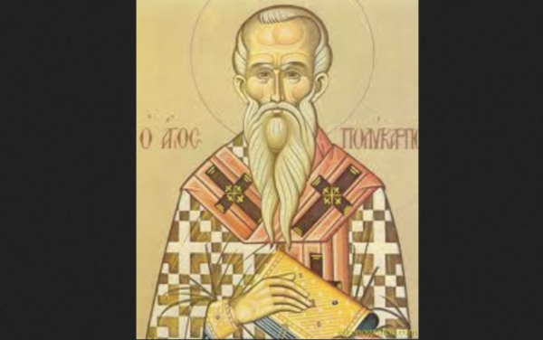 O Άγιος Ιερομάρτυς Πολύκαρπος (23.2)