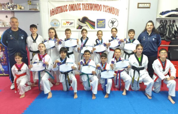 Χρυσές επιτυχίες για τον Α.Ο. ΤΑΕΚΒΟΝΤΟ Τυρνάβου στο 2ο προκριματικό της ΕΤΑΒΕ