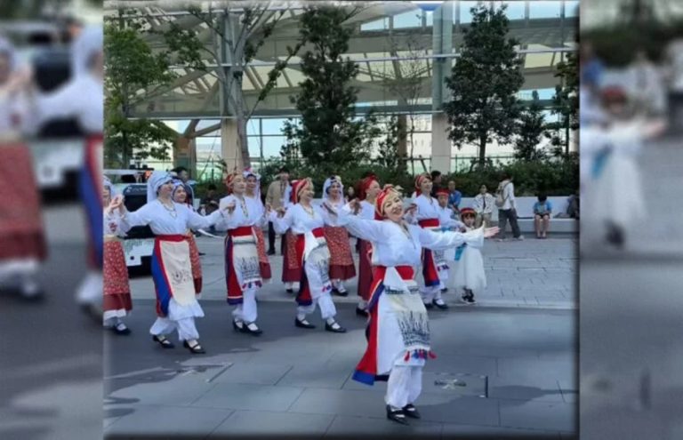 Στιγμιότυπο από τους χορούς, από το video που έχει αναρτήσει στο facebook το greekjapan.com (credit: pontosnews)
