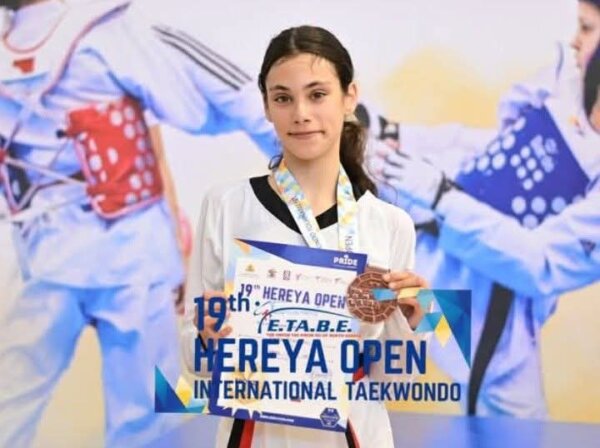 Χάλκινο μετάλλιο για την Ελπίδα Διακουμή του ΑΣ Ταεκβοντό Λάρισας στο Hereya Open