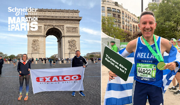 Ο Κριστιάν Περάκης με την EXALCO στον Schneider Electric Marathon de Paris 2026