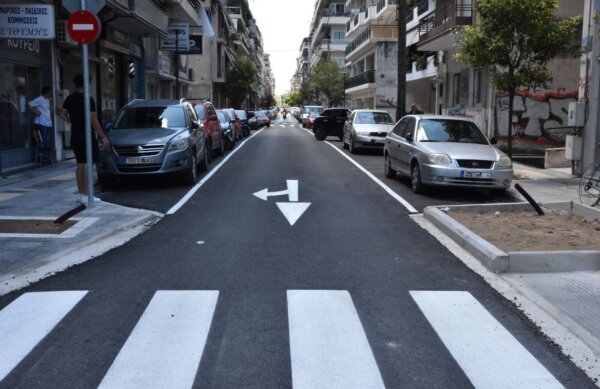 Δήμος Λαρισαίων: Πλήρης στην κυκλοφορία η οδός Ταγμ. Βελισσαρίου (φωτ.)