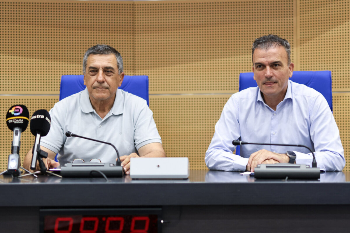 Από την παρουσίαση των δύο νέων έργων, που έγινε από τον Περιφερειάρχη Θεσσαλίας κ. Δημήτρη Κουρέτα και τον Δήμαρχο Λαρισαίων κ. Αθανάσιο Μαμάκο